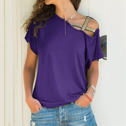 Marilyn | Off Shoulder Blouse purple Dresses