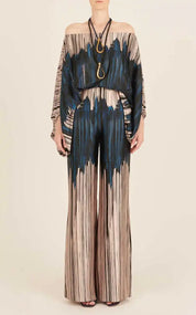 Lilie | Colorful two-piece set Golden blue Two Pieces Sets