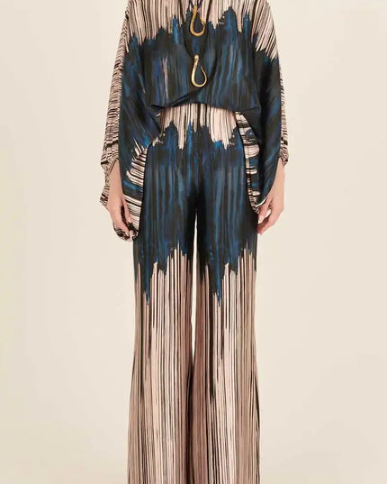 Lilie | Colorful two-piece set Golden blue Two Pieces Sets