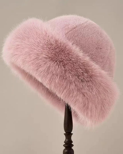 Eleganza Fiorentina Fur Hat Pink Hats