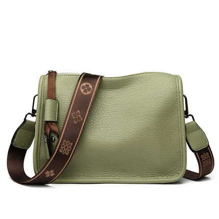 High-Quality Genuine Leather Women's Tote Bag green 27cm 10cm 20cm Tote Bags
