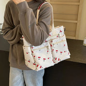 Camari™ | Cherry On Top Tote Beige Bag