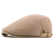 Breathable Summer Mesh Newsboy Cap Beige Hats