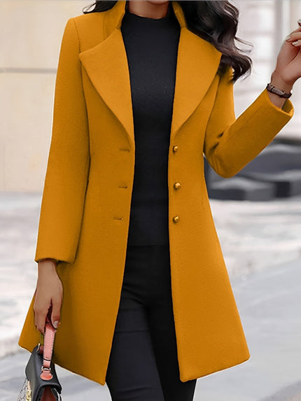 Women's Slim-Fit Blazer Yellow Blazer