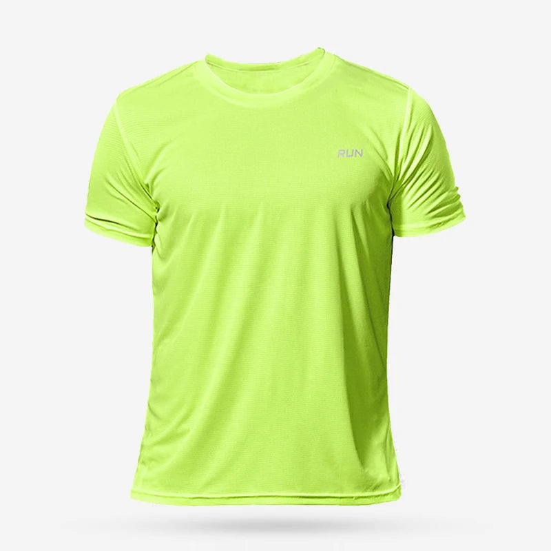 Quick-Dry Compression Athletic Tee – Lightweight Gymwear green T Shirts