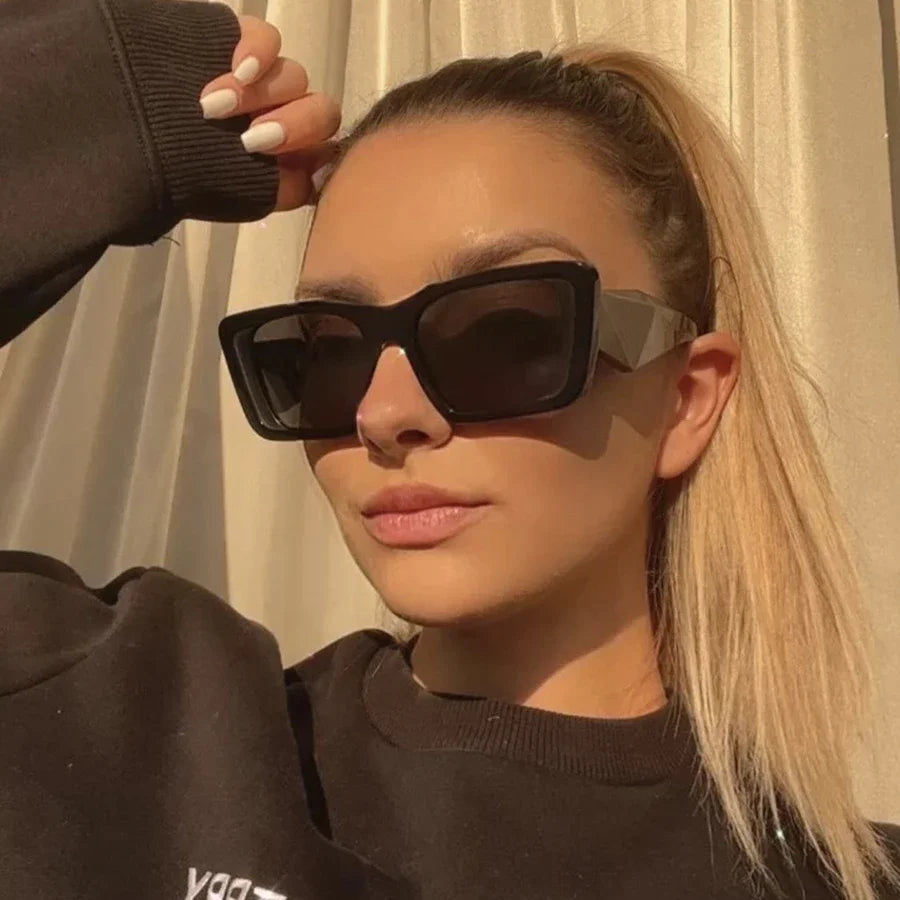 Retro Square Unisex Sunglasses – Vintage Mirror Shades Sunglasses