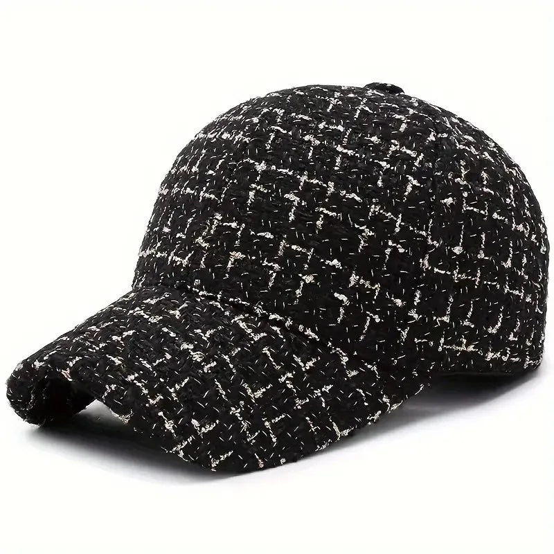 Boucle Knit Cap Black Caps