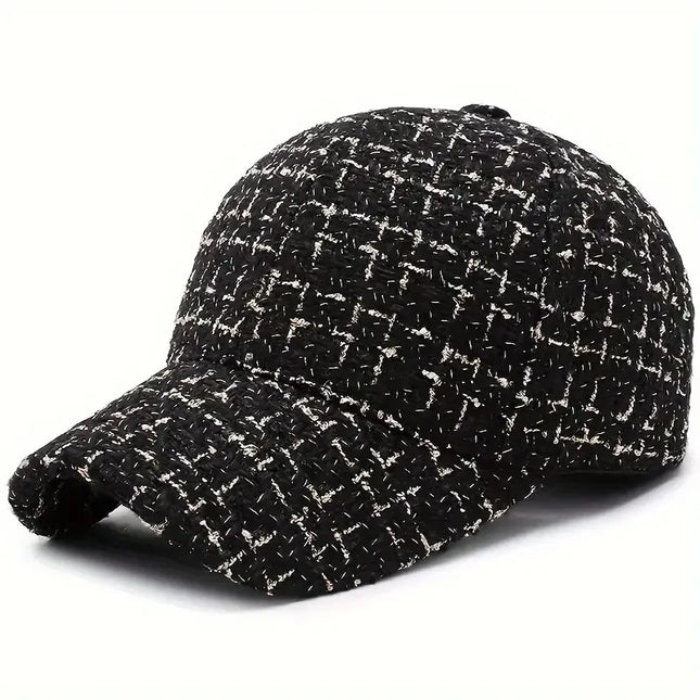 Bouclé Knit Cap Black