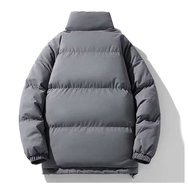 Collared Puffer Jacket Men's Clothing