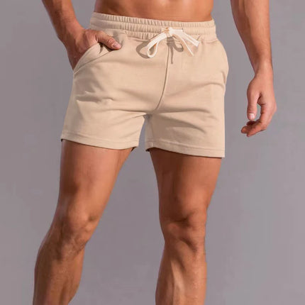 Men's Cotton Fitness Sports Shorts Khaki Shorts