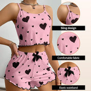 Women’s Love-Print Pajama Set Women's Tops