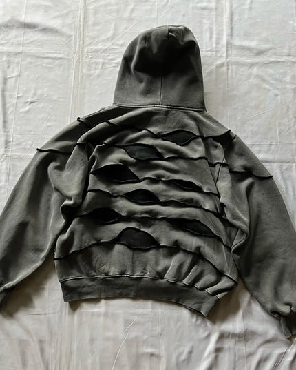 Harajuku Retro Patchwork Hoodie Hoodie