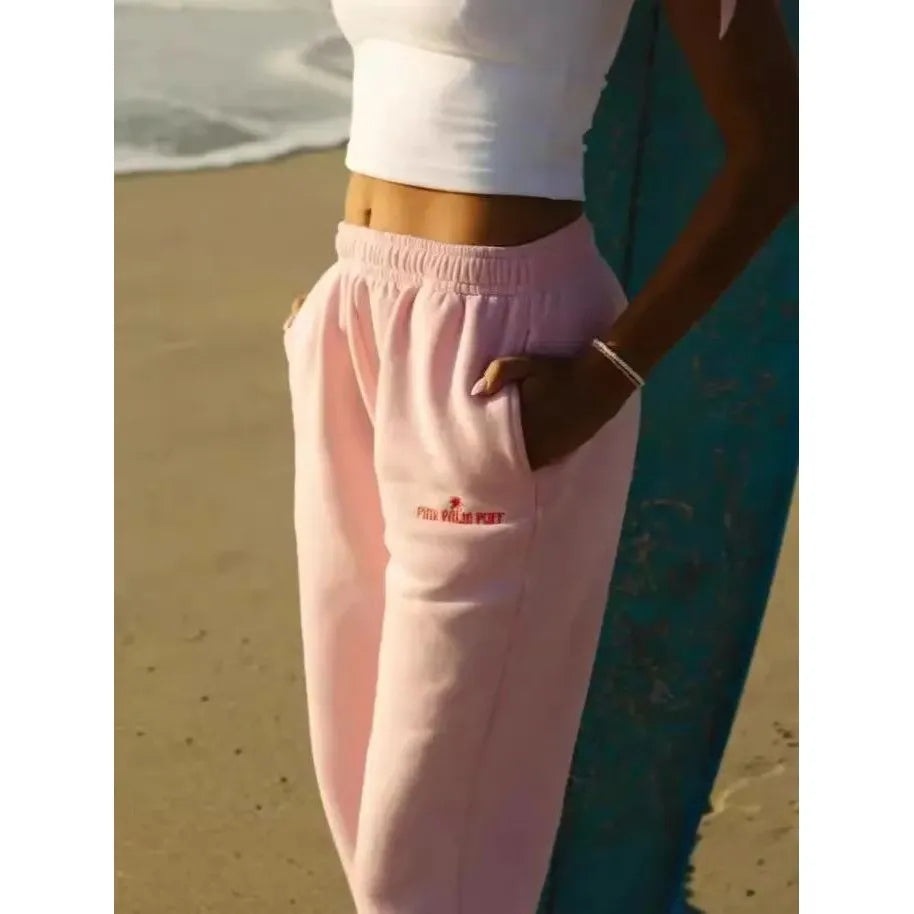 Loose Fit Casual Pants with Elastic Waist 3 Women Pants
