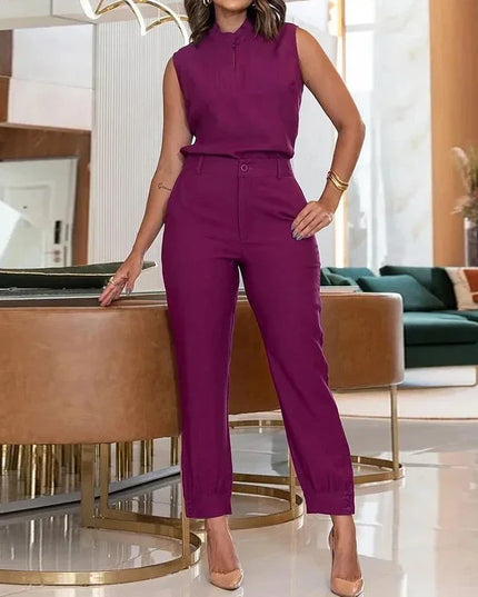 Tania | Two-Pieced Spring Set Purple