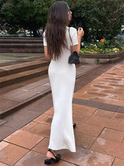 Cosette™ | Casual Knitted Maxi Dress Dresses
