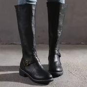 Women Leather Knee High Boots Boots
