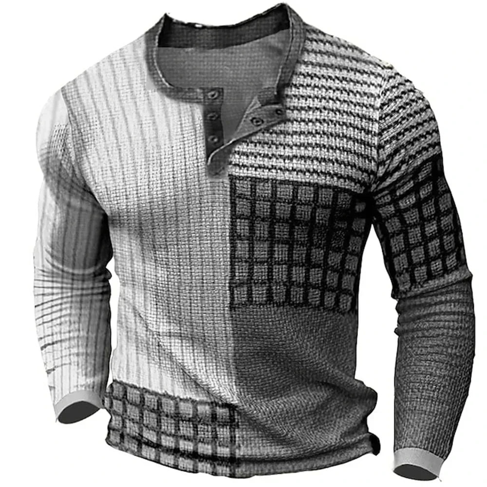 Stylish Retro Sweater Light Gray Men's Sweaters