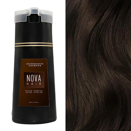 NovaHair Instant Dye Shampoo Dark brown (200ml) beauty