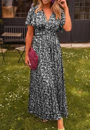 Madeline™ | Long Floral Summer Dress Black Dresses