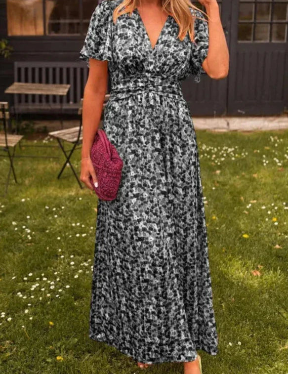 Madeline™ | Long Floral Summer Dress Black Dresses