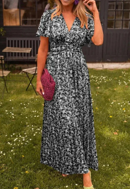 Madeline™ | Long Floral Summer Dress Black Dresses