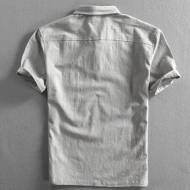 Amalfi Linen Polo Shirt Men Shirts