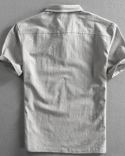 Amalfi Linen Polo Shirt Men Shirts