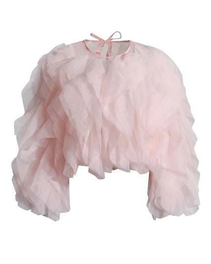Karissa™ | Elegant Ruffles Sleeved Blouse Blouse