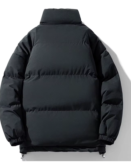 Collared Puffer Jacket Men's Clothing
