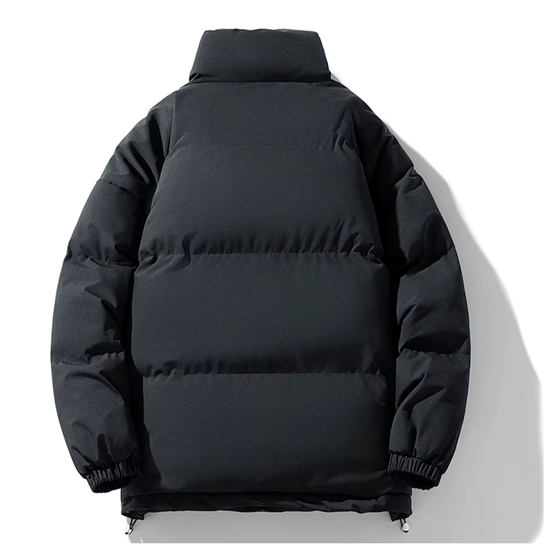 Collared Puffer Jacket Men's Clothing