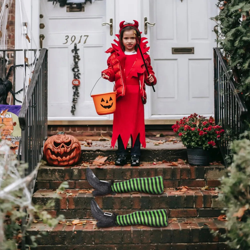 Spooky Witch Leg Yard Decor Halloween Decorations