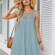 Cassandra™ | Casual Sleeveless Pleated Mini Dress Dresses