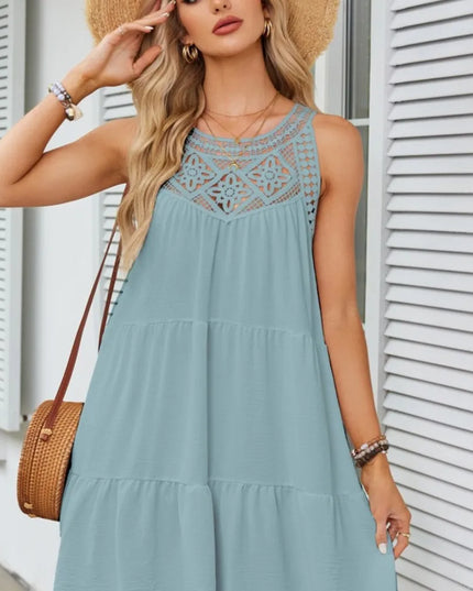Cassandra™ | Casual Sleeveless Pleated Mini Dress Dresses