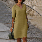 Fleur Rousse | Stunning Summer Dress Khaki Dresses
