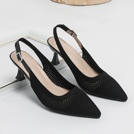 Maya | Elegant and Comfortable Mid-Heel Shoes Black Shoes & Sandals