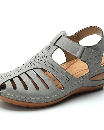 Irene™ - Classic Summer Wedge Sandals Grey Sandals