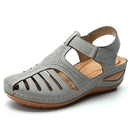 Irene™ - Classic Summer Wedge Sandals Grey Sandals