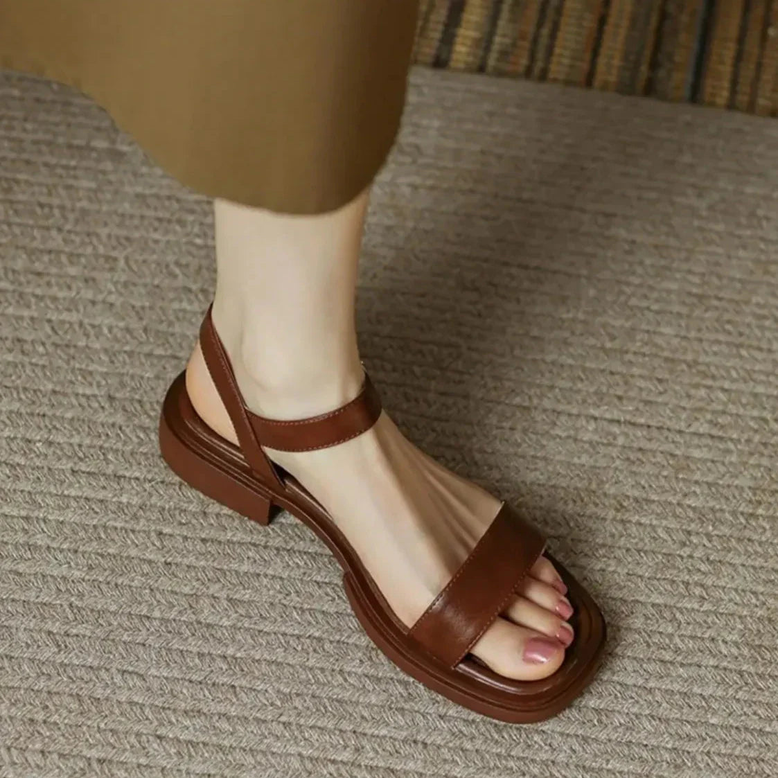 Yara™ | Breathable Open-Toe Sandals Brown Shoes & Sandals