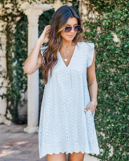 Divine™ | Luxury Lace Romper Dress White Dresses