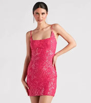 Marilyn | Sequin Mini Dress Rose Dresses