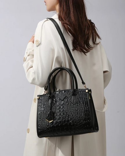 Vintage Crocodile Leather Designer Handbag Handbags