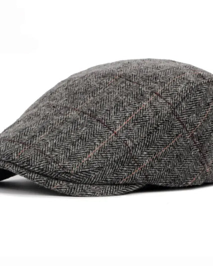 Men’s Wool Herringbone Newsboy Cap Hats