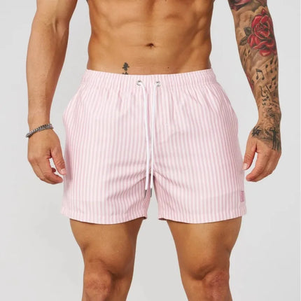 Men’s Summer Casual Sports Shorts Light Pink Men Shorts