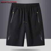 Men's Sport & Running Shorts - Lightweight Gym & Training Bottoms - Black & Gray Men Shorts