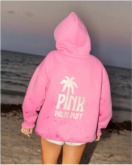 Professional DING Z Cross-border European Style Drop Shoulder Coconut Hoodie EVERYTHING COMES IN black