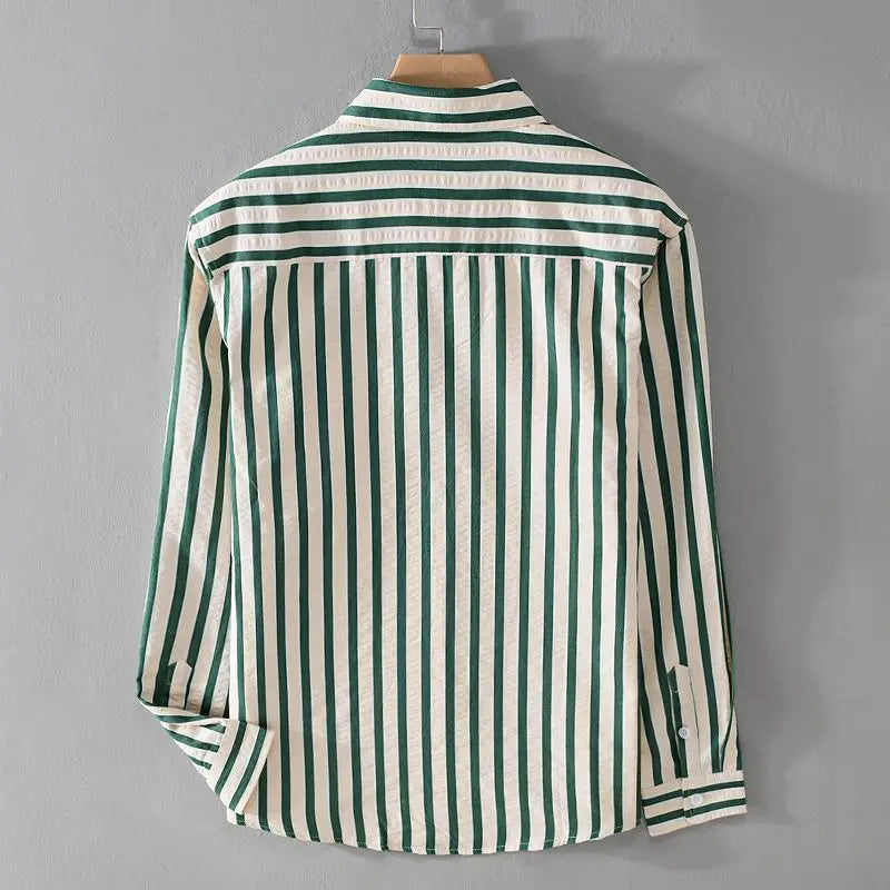 Men's Elegant Striped Dress Shirt Shirts