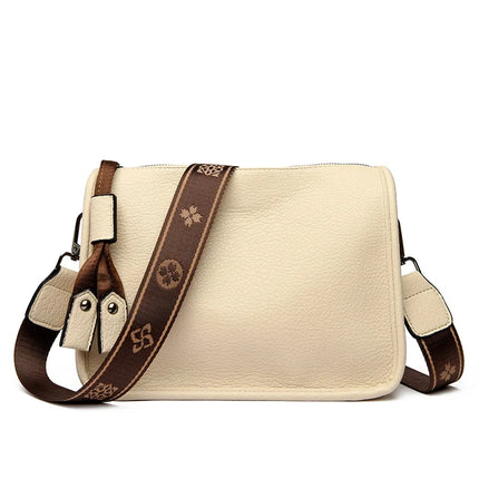 High-Quality Genuine Leather Women's Tote Bag Beige 27cm 10cm 20cm Tote Bags