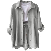 Carmen™ | Casual Cotton Set for Women Gray