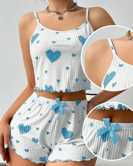 LUSTIQUE™ HEART PRINT PYJAMA SET