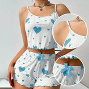 Women’s Love-Print Pajama Set Women's Tops